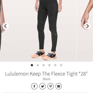 Lululemon Keep the Fleece tight, size 6.